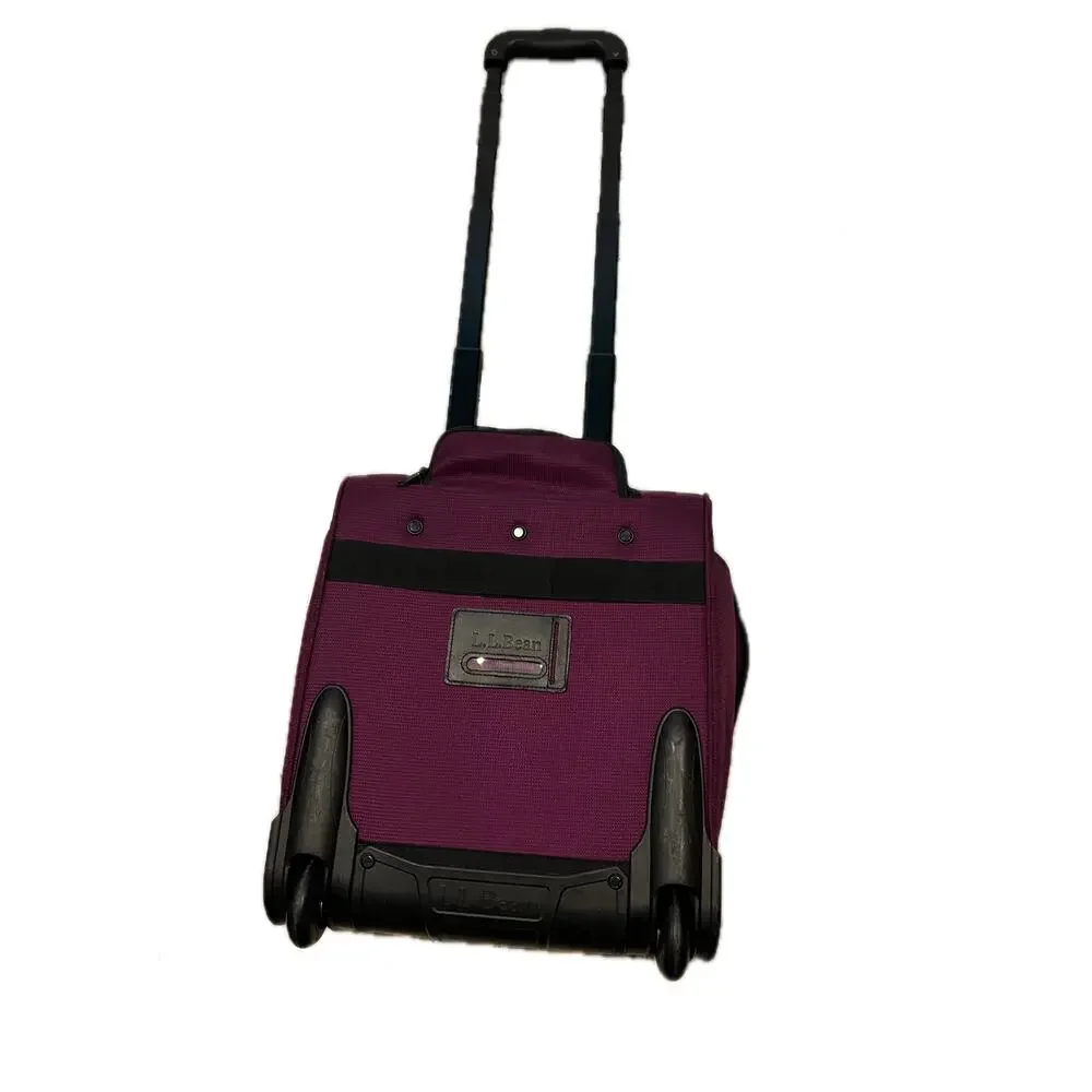 LL Bean Purple Roller Carry On Bag 15x12x8